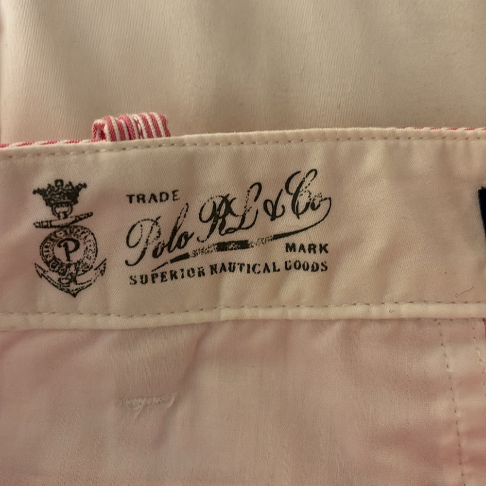 Polo by Ralph Lauren pink/white striped shorts - Picture 3 of 8